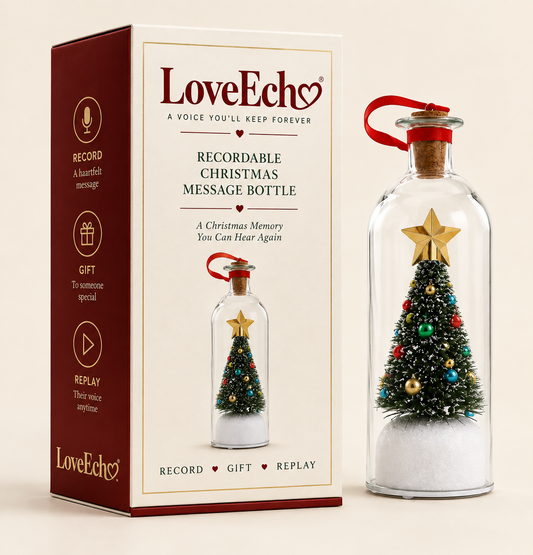 LoveEcho™ Recordable Christmas Message Bottle